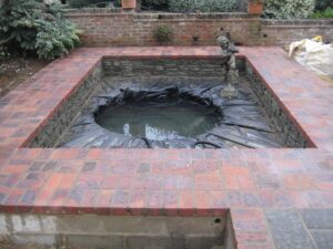 Brick Built Garden Ponds Tunbridge Wells & Sevenoaks